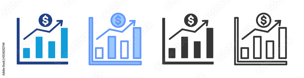 Aufkleber stock icon set multiple style collection