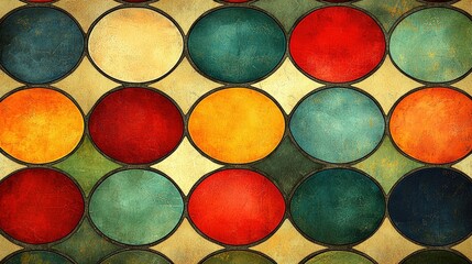 Colorful Abstract Circular Pattern on Textured Background for Creative Projects and Designs