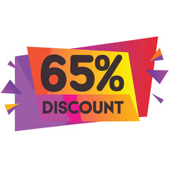 Sale and special offer. % off. Vector illustration. Trendy geometric figures wallpaper in a modern material design style. Coloured banner stock illustration