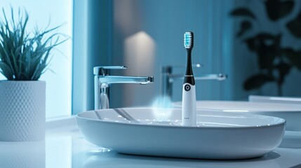 A toothbrush with built-in AI scanning teeth in real time, giving instant feedback on brushing effectiveness.