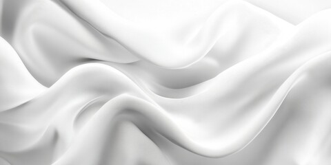 Obraz premium Elegant Silk Texture: A close-up shot of luxurious, flowing silk fabric in a soft, mesmerizing display of light and shadow. The image accentuates the delicate texture.