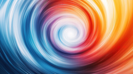Colorful vortex energy creating a cosmic spiral of swirling multicolor waves and futuristic digital light