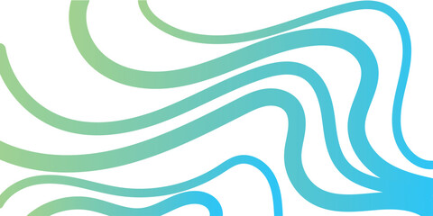 A dynamic abstract design featuring multiple, overlapping, curved lines in a vibrant gradient of light teal to bright cyan.