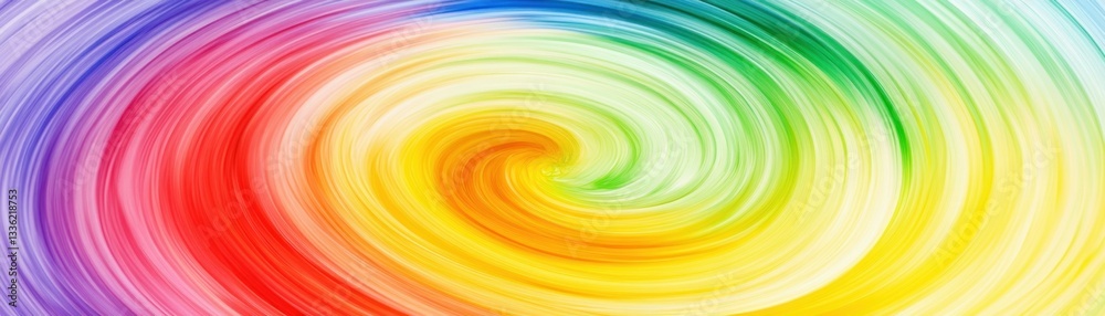 Poster A Colorful Swirling Spiral Displaying Various Hues In Concentric Patterns