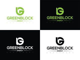 GreenBlock Energy HEAT SMART logo desing vector.eps business logo design