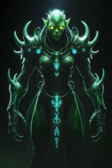 Alien Portrait with armor