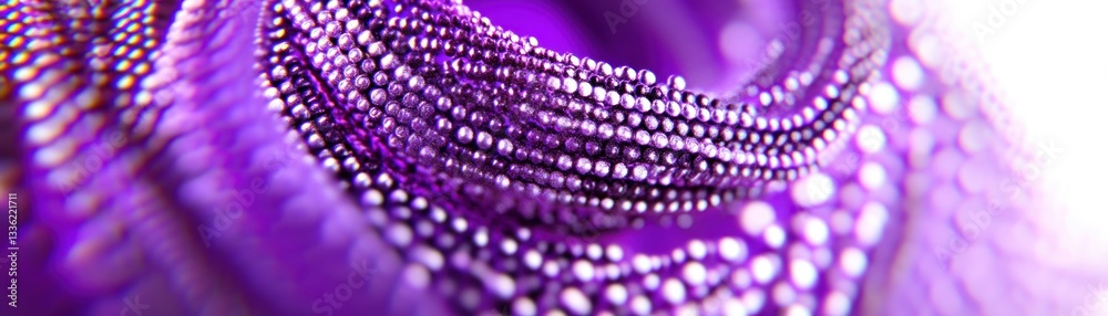 Poster a macro image of a purple beaded orbs background texture