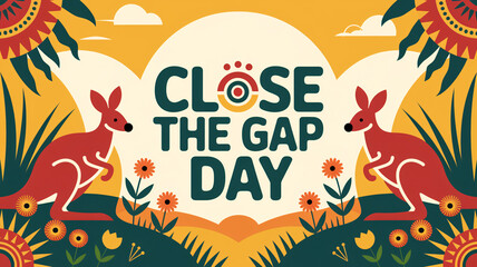 Naklejka premium Australia Close The Gap Day