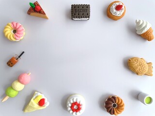 可愛いスイーツのフレーム