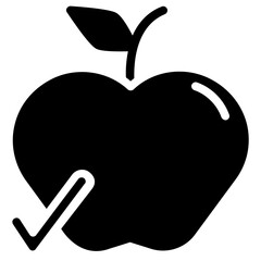 healthy food vector glyph icon