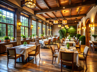 Fototapeta premium interior of restaurant