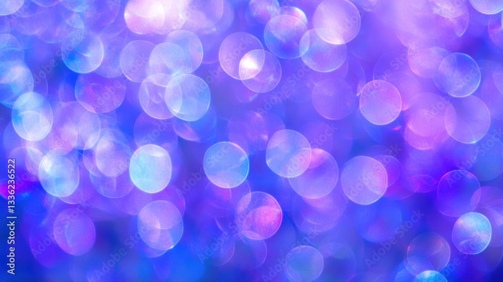 Poster Defocused background showing an array of various vibrant colored circles