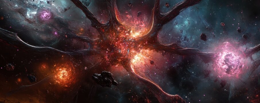 An alien hive mind controlling an endless swarm of drones in a futuristic landscape.