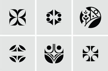Professional Business Logo Icon Set – Vector Art Design for Branding