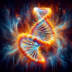 Fototapeta premium representation of the structure of dna 46