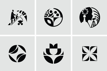Professional Business Logo Icon Set – Vector Art Design