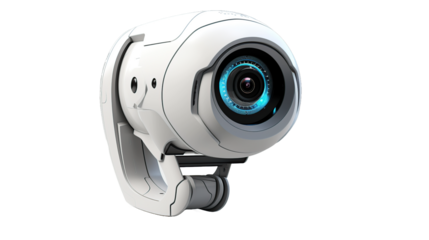 3D CCTV with transparent background