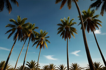 palm trees on the beach