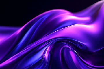 Obraz premium Abstract purple and blue liquid wave.