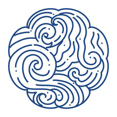 Wave symbol. Water symbol. sea wave icon. Natural aquatic symbol. nautical oceanic surf symbol vector.