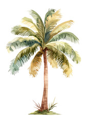 PNG Palm Tree tree illustration watercolor.