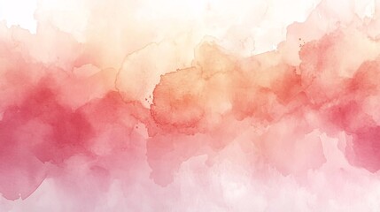 Fototapeta premium Abstract Watercolor Paint Wash Showing Blends of Red and Pink