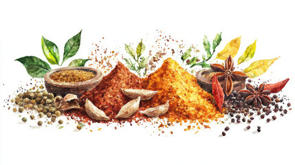 Garam masala spice blend with whole ingredients