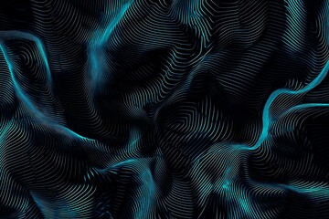 Abstract close-up of a glowing blue digital circuit board, showcasing intricate connections and technological design on a black background.
