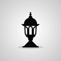 Islamic lamp png vector silhouette