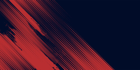 bstract Rough Red Grunge Texture Design Background Dots halftone blue color pattern gradient grunge texture background. Dots pop art comics sport style vector illustration grunge arts sport