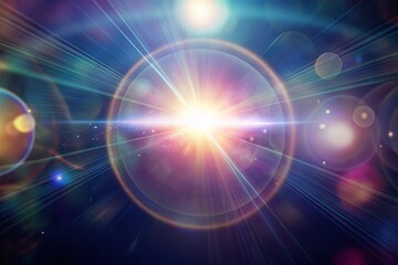 Abstract Blur glow overlay. Lens flare filter. Bokeh sunlight glare leak