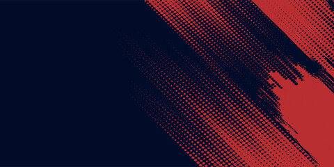 bstract Rough Red Grunge Texture Design Background Dots halftone blue color pattern gradient grunge texture background. Dots pop art comics sport style vector illustration grunge arts sport