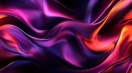 Fototapeta premium Colorful Flowing Fabric Abstract with Smooth Waves and Textures