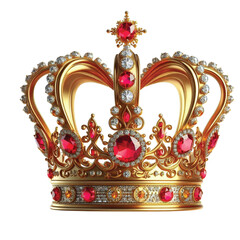 Fototapeta premium Golden crown vector