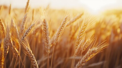 Fototapeta premium Wheat, on a white background
