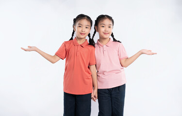 Obraz premium Double the smiles, double the fun! Perfect for showcasing products and a joyful spirit.