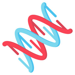 dna vector flat icon