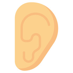 ear vector flat icon