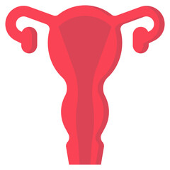 ovaries vector flat icon