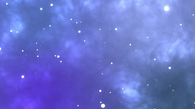 水中に漂う幻想的な泡（ゆらゆら青系グラデーション素材）