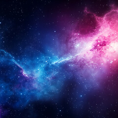 Fototapeta premium Exploring cosmic wonders stunning nebulae and galaxies in deep space astronomical art visual spectacle celestial universe