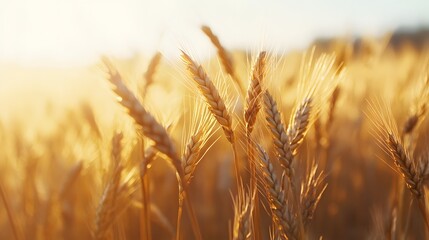 Fototapeta premium Wheat, on a white background