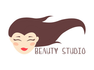 beauty studio logo on a white background