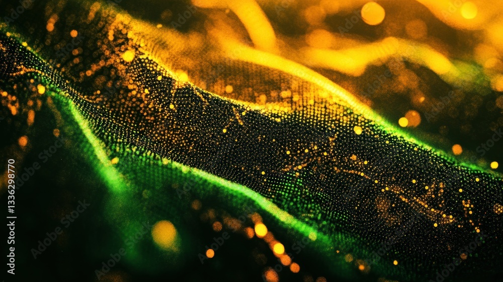 Aufkleber A vibrant abstract image showing flowing lines and dots