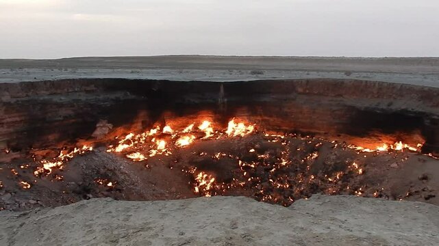 The Door to Hell / Darvaza Gas Crater in Turkmenistan