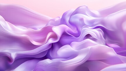 Obraz premium Swirling violet and pink fabric appears smooth and lustrous in light