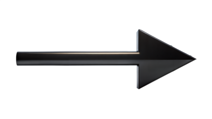 Hand drawn arrow isolated on transparent background