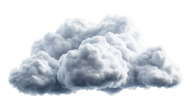 [Transparent Background PNG]Fluffy Cumulus Cloud Illustration