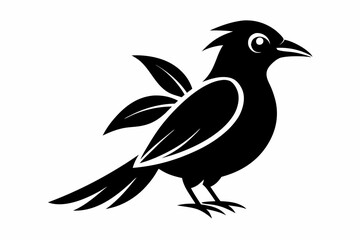 Fototapeta premium mango bird line art silhouette vector illustration