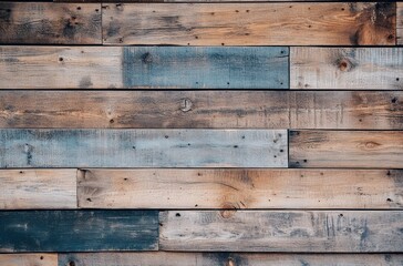 Naklejka premium Aged wood planks pattern, rustic background, textures, used for design and crafts